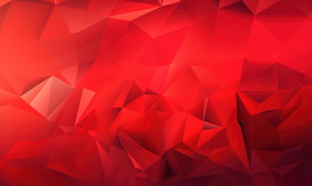 Abstract scarlet color background or wallpaper with polygons triangles concave geometries