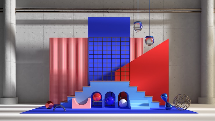 Photo abstract scene for product design presentation