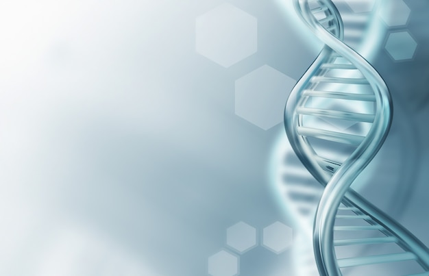 Abstract science background with DNA strands