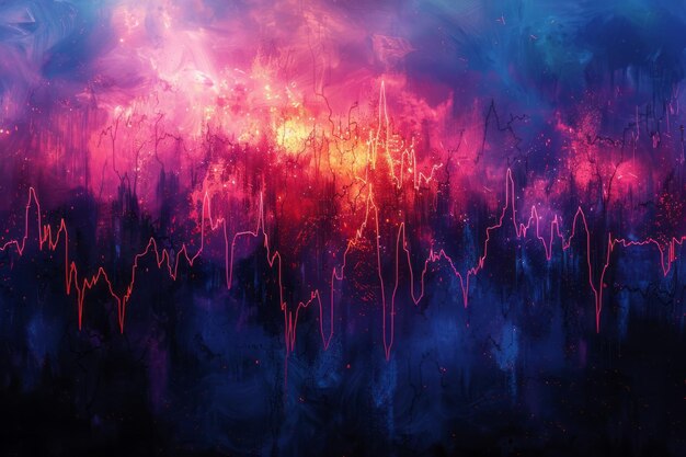 abstract seamless background of heartbeat shapes forming a grid emphasizing structure and uniformity