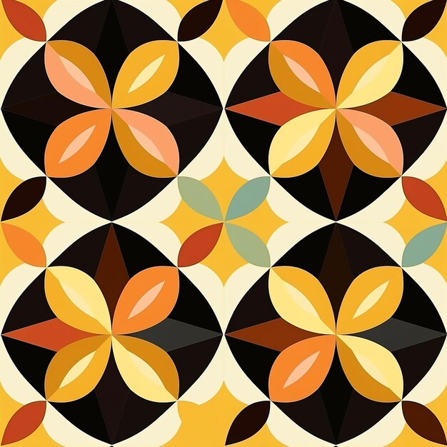 Abstract seamless geometric pattern