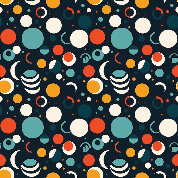 Photo abstract seamless geometric shape pattern in vector style