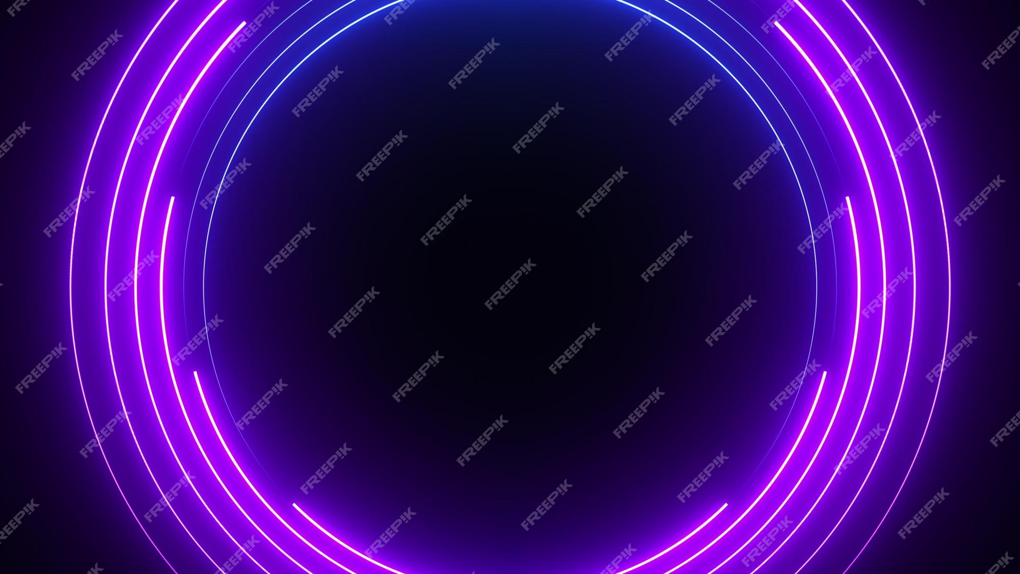Premium Photo | Abstract seamless loop neon circle blue and purple neon  circles hitech motion background seamless loop video 3d animation