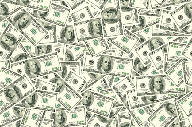 Photo abstract seamless pattern background background of dollars