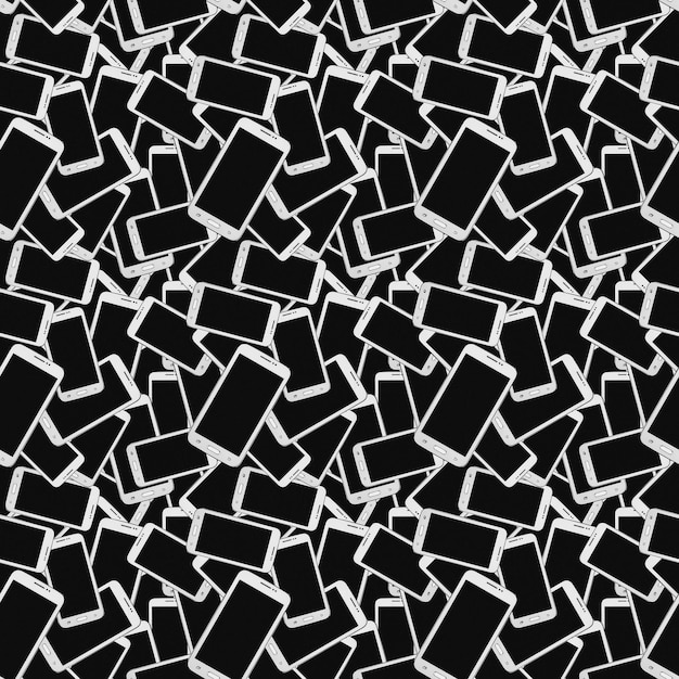 Abstract seamless pattern background Modern mobile phone