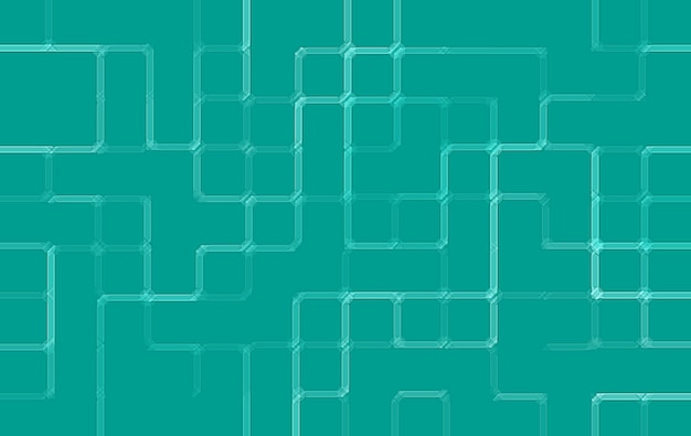 abstract seamless pattern of randomly arranged soft blue rectangle frames with soft blue light on tu