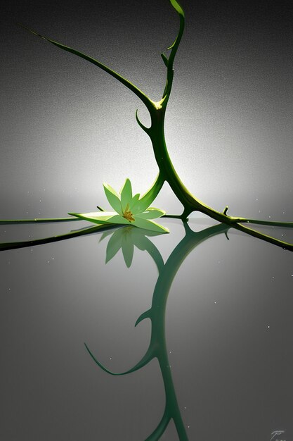 Photo abstract shape design flowers branches vines wallpaper background illustration elements