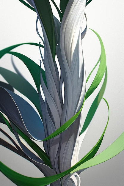 Abstract shape design flowers branches vines wallpaper background illustration elements