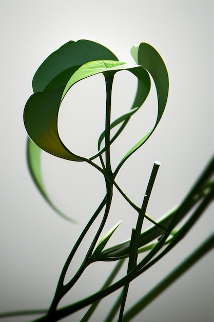 Photo abstract shape design flowers branches vines wallpaper background illustration elements