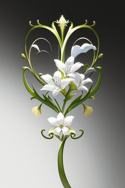 Foto elementi astratti dell'illustrazione del fondo della carta da parati dei rami delle viti dei rami dei fiori di progettazione di forma astratta