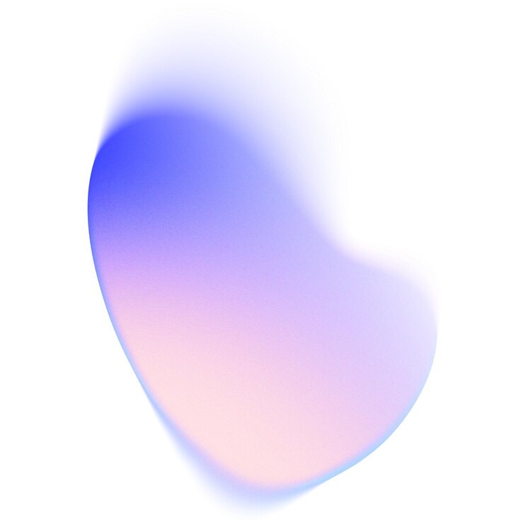 Photo abstract shape element in gradient colors with blurred effect