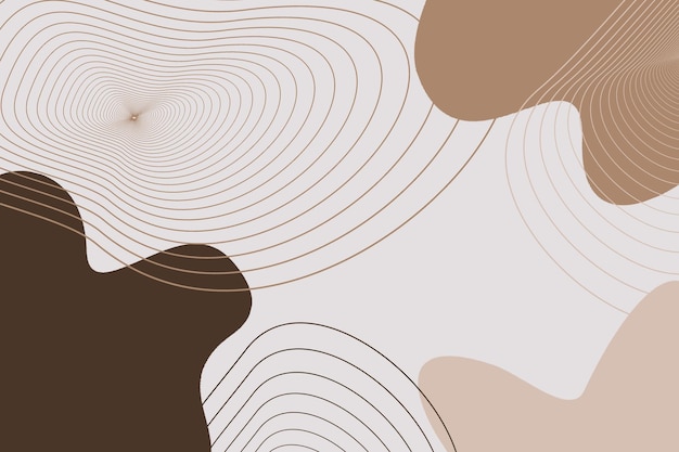 Abstract Shape and Lines in Earth Color for Wall Decoration Bedroom Living Room Class Room