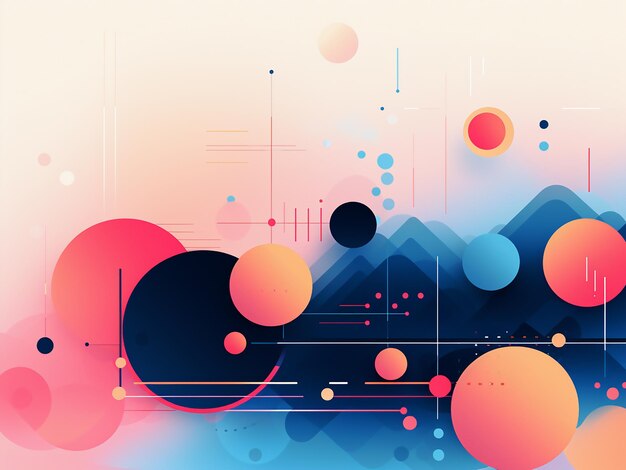 Abstract Shapes Background Art AI Generation