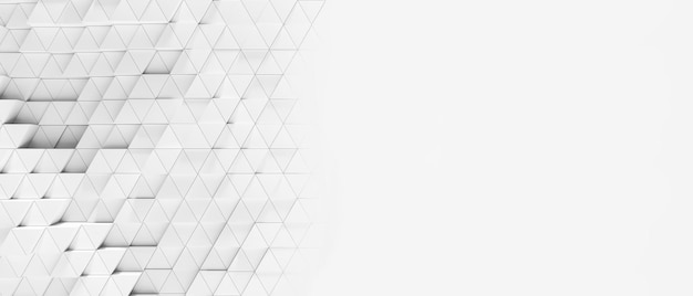 Abstract shifted white triangles background wallpaper banner wit