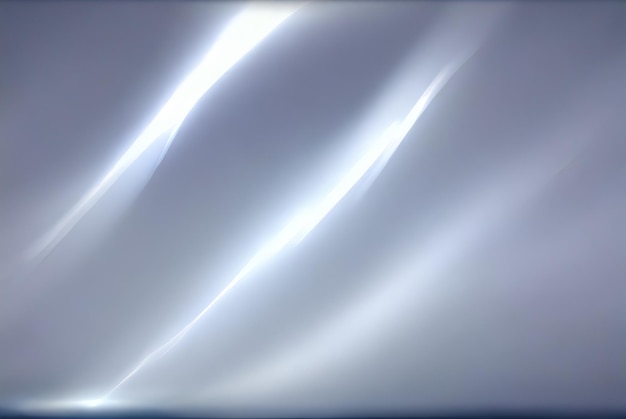 Foto seta astratta linea bianca argento sfondo futuristico con orizzonte frattale