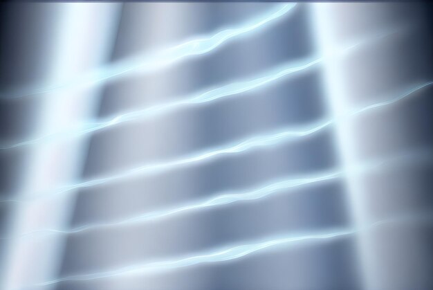 Photo abstract silk white line silver futuristic background with fractal horizon