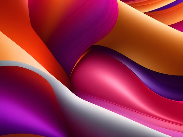 Abstract silky background wallpaper with trendy colors ai generated