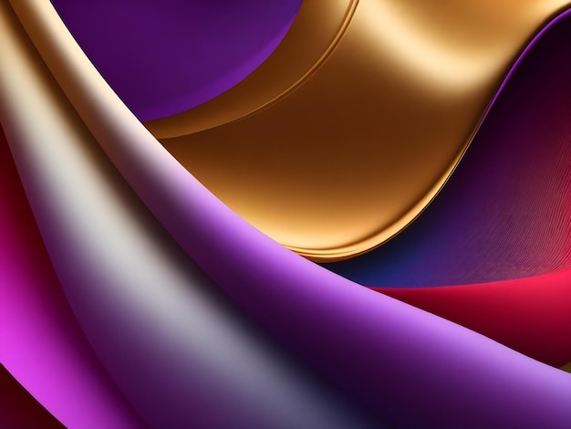 Abstract silky background wallpaper with trendy colors ai generated