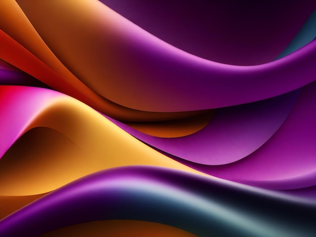 AI が生成したトレンディな色の抽象的な絹のような背景の壁紙