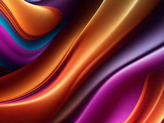 Abstract silky background wallpaper with trendy colors ai generated