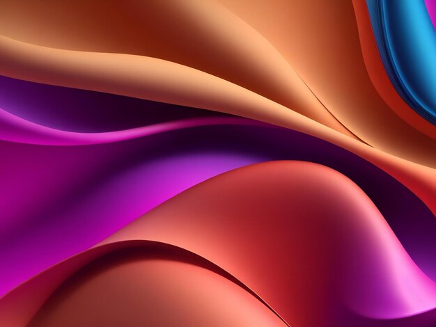 Abstract silky background wallpaper with trendy colors ai generated