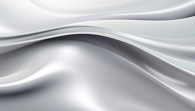 写真 abstract silver wave chrome banner