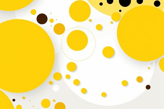 Photo abstract and simple yellow circle shape background design
