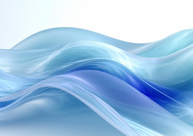 abstract single color wavy 3d transparent background