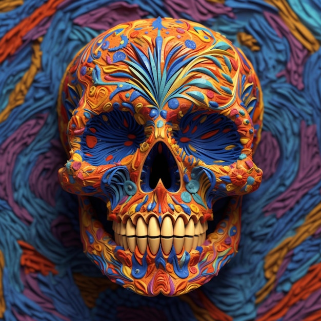 abstract skull