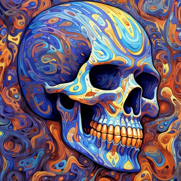 abstract skull