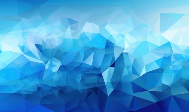 Abstract sky blue color background or wallpaper with polygons triangles concave geometries