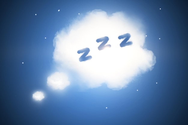 Photo abstract sleep cloud background