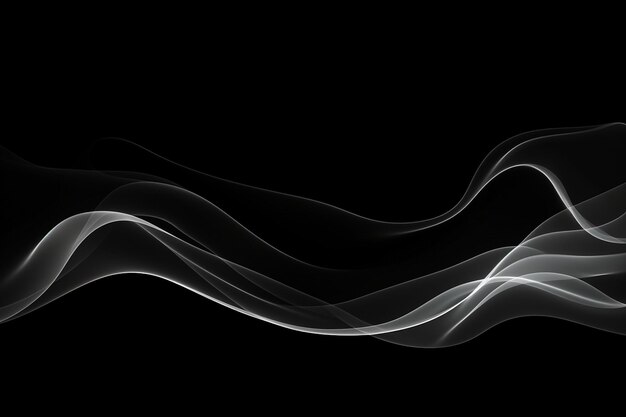 Photo abstract smoke art in minimalist style