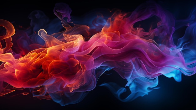 Photo abstract smoke art