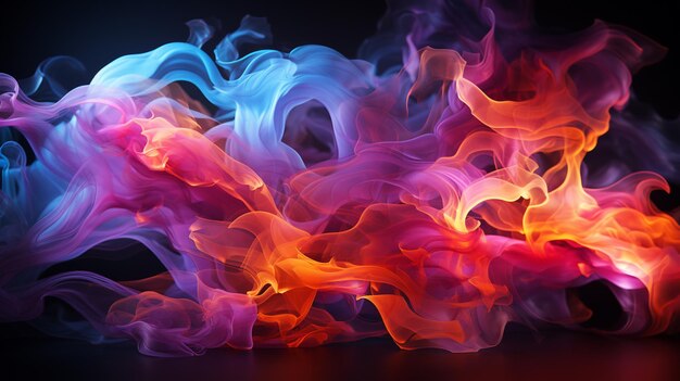 Abstract smoke art