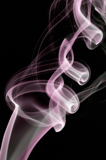 Фото Абстрактный дым фона на черном фоне