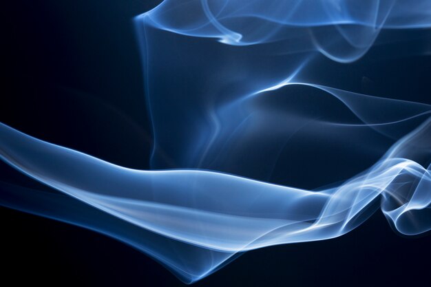 Abstract smoke on black background.