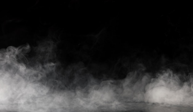 Abstract Smoke on black Background