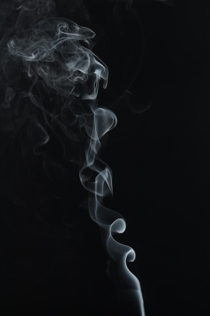 Abstract Smoke on black background