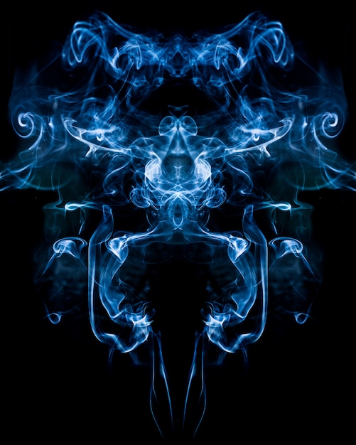 Abstract smoke on black