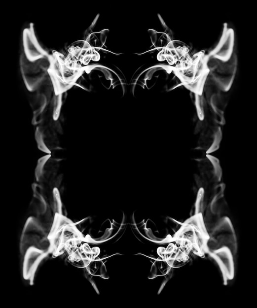 Abstract smoke on black