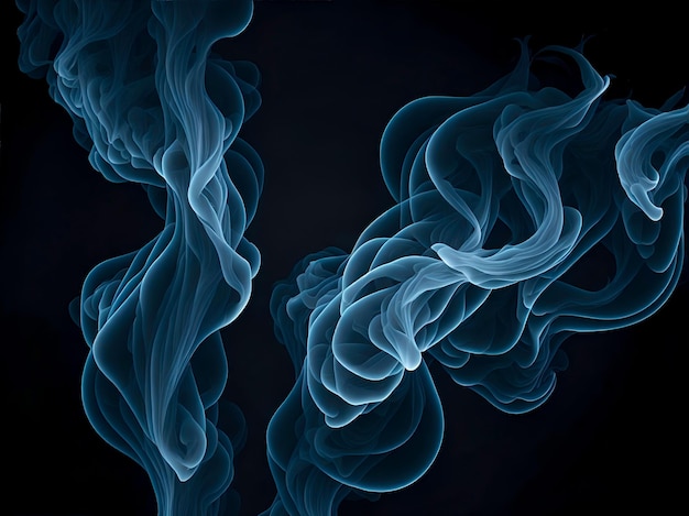 Abstract smoke on dark background