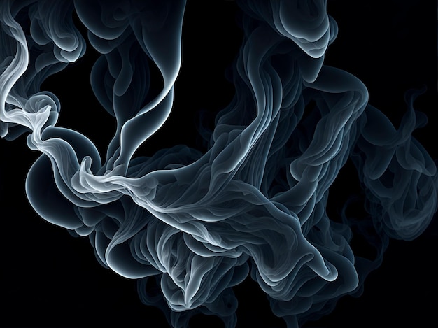 Abstract smoke on dark background