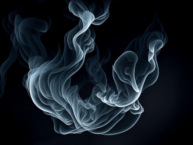 Абстрактный дым на темном фоне