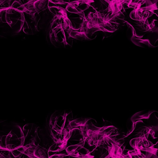 Abstract Smoke Frame On Black Background