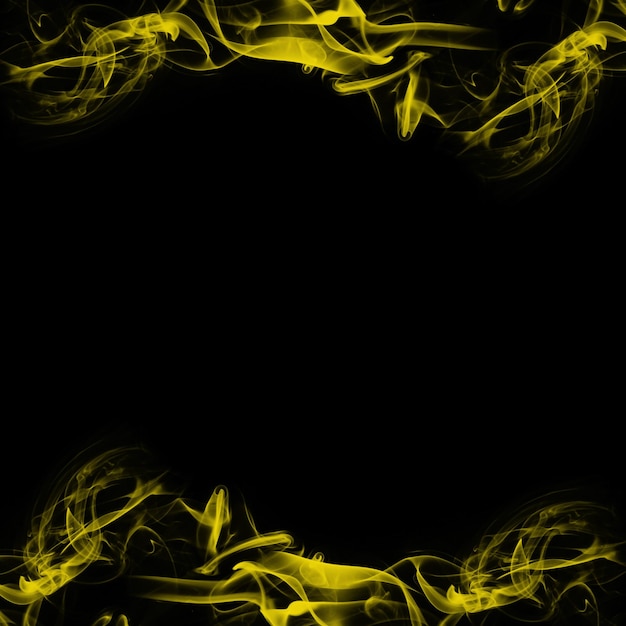 Abstract Smoke Frame On Black Background