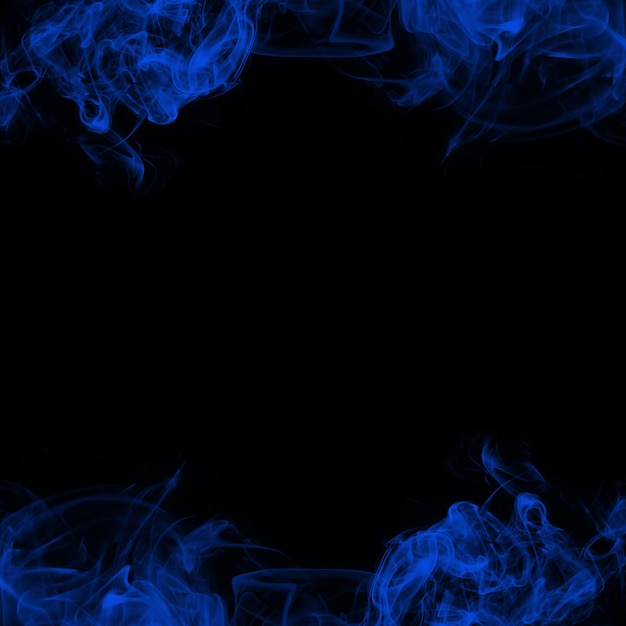 Abstract Smoke Frame On Black Background