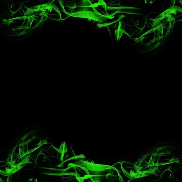 Abstract Smoke Frame On Black Background