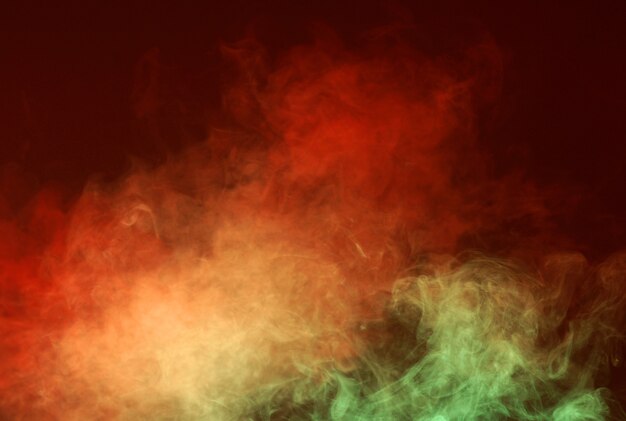 Abstract smoke isolated on black