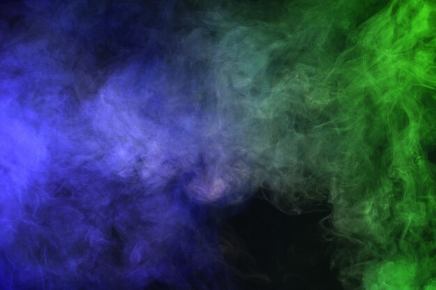 Abstract smoke isolated on black